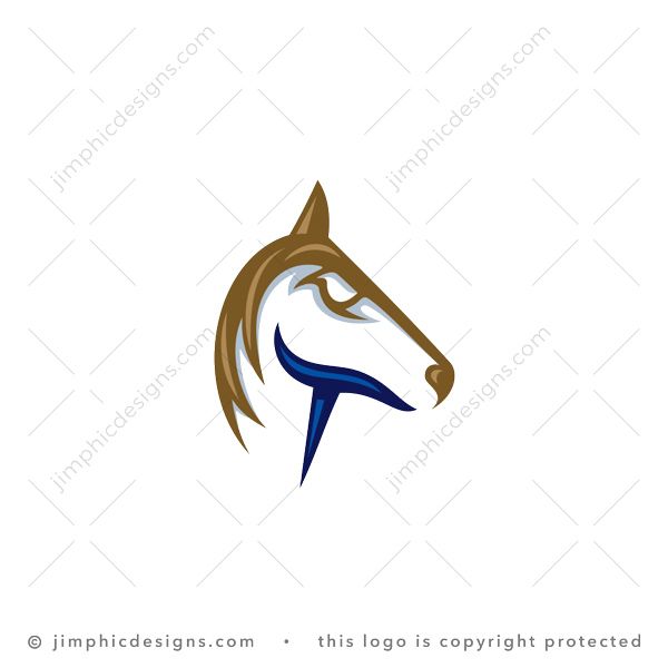 Letter T Horse Logo