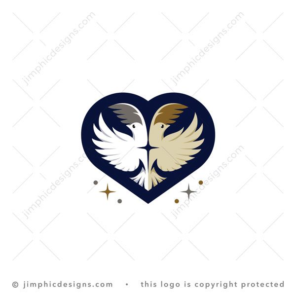 two flying birds logo