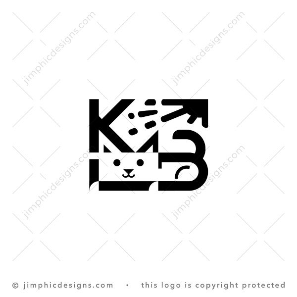 Letter KB Cat Logo