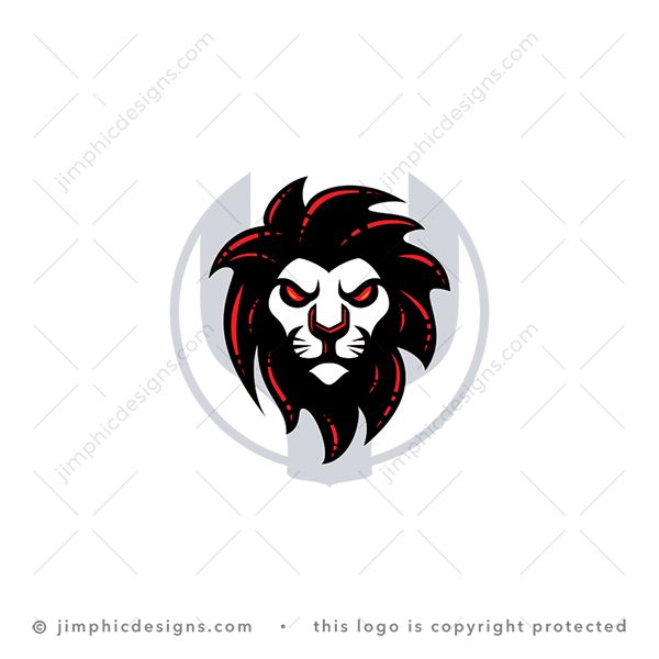 Lion Wrench Logo logo for sale: Modern and sleek lion head design with his nose shaped as a wrench tool.