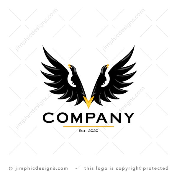 Black and White Logo - Bird