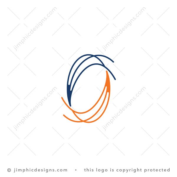 Flowing Letter O Logo