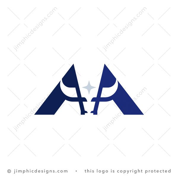 Letters A Bull Logo