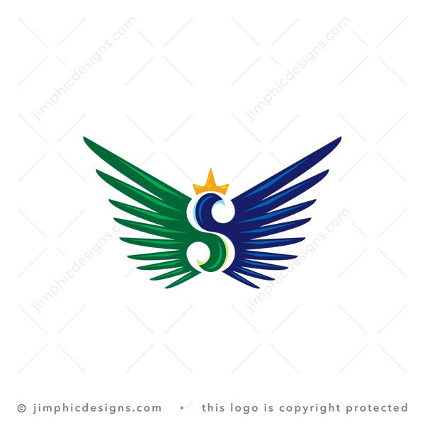 Letter S Wings Logo