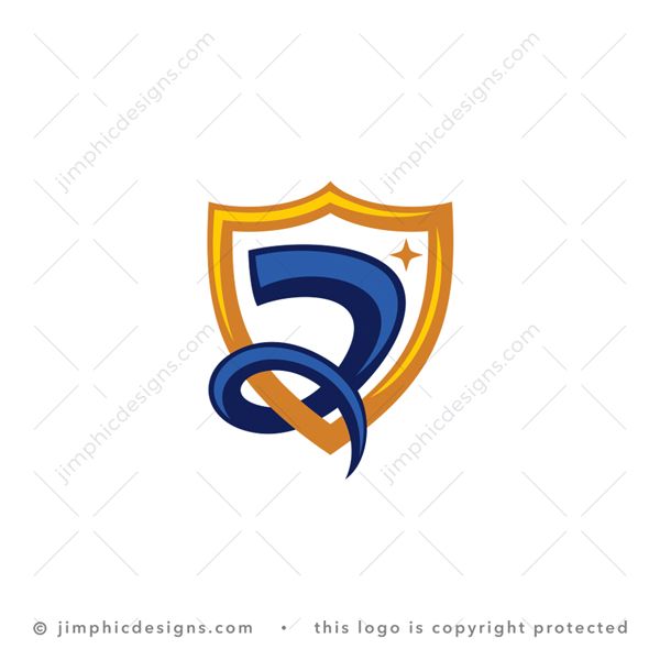 Shield a Logo logo for sale: Modern shield design features a smooth lowercase letter a twisting itself around it.