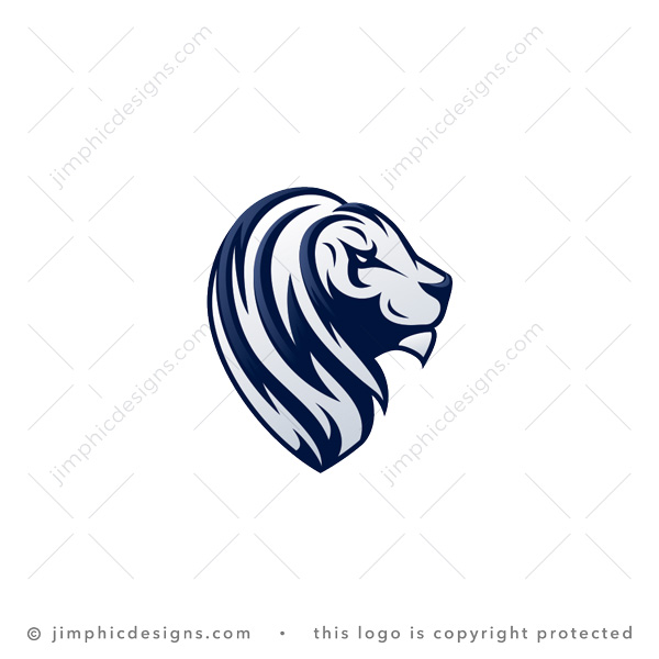 lion head logo design