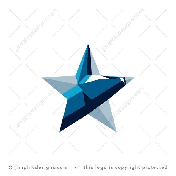 Bull Star Logo logo for sale: Modern bull head design shaped perfectly into an iconic star shape.