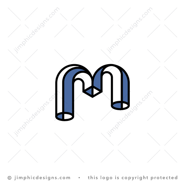 Impossible Letter M Logo