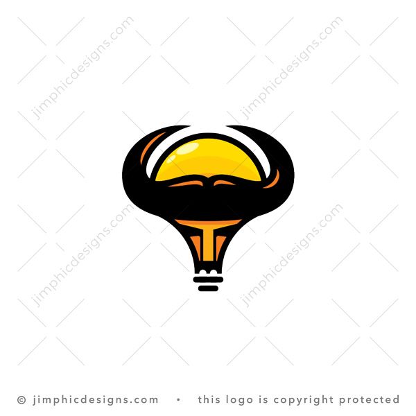 Bull Light Bulb Logo