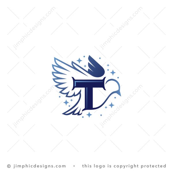 Letter T Bird Logo