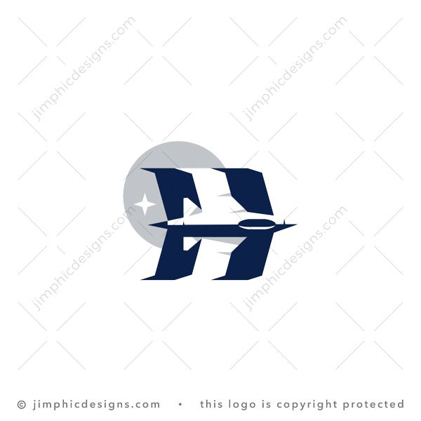 Letter H Jet Logo