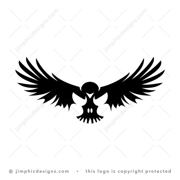 Raven Skull Logo