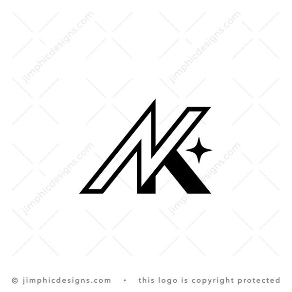 Letter N K Logo