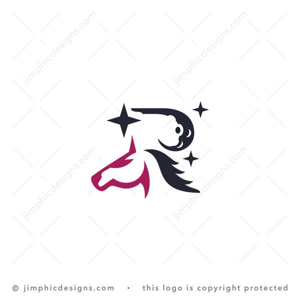 Letter R Horse Logo